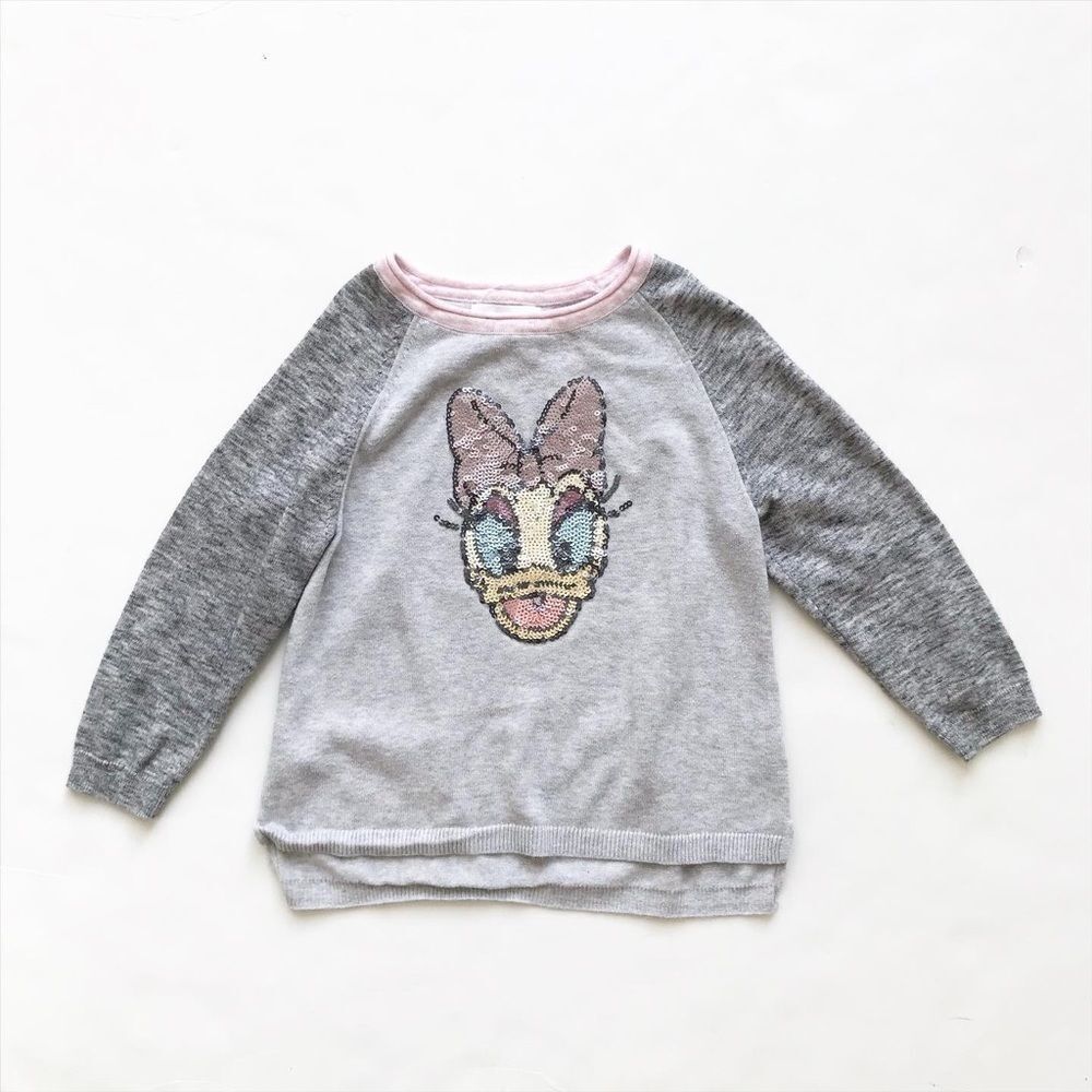 Gapkids sequin daisy knit sweater VGUC XS(4-5T)